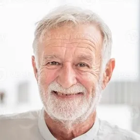 Smiling older man representing a TitanFlow user testimonial and improved confidence